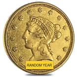 $2.5 Gold Quarter Eagle Liberty Head - Very Fine VF (Random Year)
