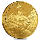 2018 1 oz South Korea Gold Chiwoo Cheonwang Medal BU