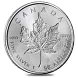 2019 1 oz Silver Canadian Incuse Maple Leaf .9999 Fine $5 Coin BU