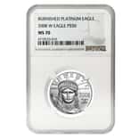 2008 W 1/2 oz $50 Burnished Platinum American Eagle NGC MS 70