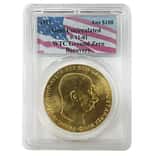 1915 Austria 100 Corona Gold Coin PCGS Gem UNC 9-11-01 WTC Ground Zero