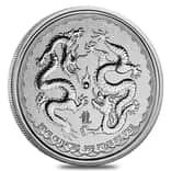 2018 5 oz Niue Silver $10 Double Dragon BU