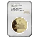 1987 1 oz South Korea 50,000 Won Seoul Olympics Proof Gold Coin NGC PF 70 UCAM
