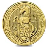 2018 Great Britain 1 oz Gold Queen's Beasts (Unicorn of Scotland) Coin .9999 Fine BU