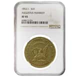 1852/1 $20 Augustus Humbert Territorial Gold Coin NGC XF 45