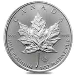2019 1 oz Platinum Canadian Maple Leaf $50 Coin .9995 Fine BU
