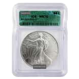 1 oz Silver American Eagle ICG MS 70 (Random Year)