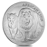 2016 1 oz Silver Congo African Lion Coin .999 Fine BU