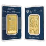 1 oz Britannia Gold Bar .9999 Fine (in Assay)