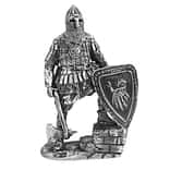 3 oz Silver Russian Warrior Middle Ages .925 Silver Sterling - Art of War Series (Antiqued)