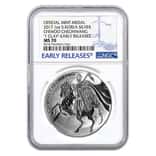 2017 1 oz South Korea Silver Chiwoo Cheonwang NGC MS 70 Early Releases