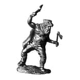 3 oz Silver Norse Berserk Viking Warrior .925 Silver Sterling - Art of War Series (Antiqued)