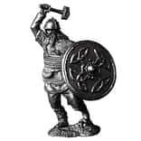 3 oz Silver Norse Warhammer Viking .925 Silver Sterling - Art of War Series (Antiqued)