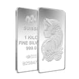 1 kilo PAMP Suisse Lady Fortuna Silver Bar .999 Fine (Scruffy, w/o Plastic)