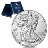 2019-W 1 oz Burnished Silver American Eagle (w/Box & COA)