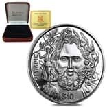 2013 British Virgin Islands Father of the Modern Olympics Proof Silver Coin ASW .8410 oz (w/Box & COA)