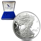 8 oz Silver American Eagle Round .999 Fine (w/Box)