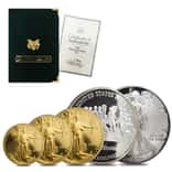 1993 Gold & Silver Philadelphia Proof 5-Coin Set (w/Box & COA)