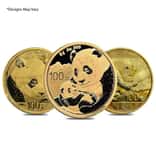 Chinese 8 gram Gold Panda .999 Fine (Random Year, Abrasions)