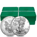 Monster Box of 500 - 2020 1 oz Silver American Eagle $1 Coin BU (25 Rolls,Tubes of 20)
