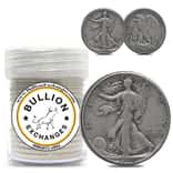 $10 Face Value Walking Liberty Half Dollars 90% Silver 20-Coin Roll - No Dates