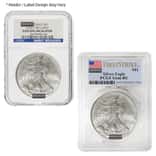 1 oz Silver American Eagle NGC/PCGS Gem Unc (Random Year)