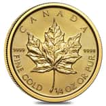 2021 1/4 oz Canadian Gold Maple Leaf $10 Coin .9999 Fine BU (Sealed)