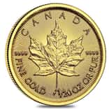 2021 1/20 oz Canadian Gold Maple Leaf $1 Coin .9999 Fine BU (Sealed)