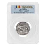 2021 Chad 2 oz Silver Mermaid & Unicorn Coin PCGS MS 69 FS Antiqued High Relief - Mythical Creatures