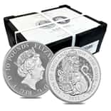 Box of 15 - 2022 Great Britain 10 oz Silver The Tudor Beasts Lion of England Coin .9999 Fine BU