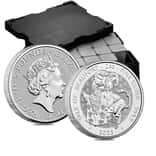 Monster Box of 200 - 2023 Great Britain 2 oz Silver The Tudor Beasts Yale of Beaufort Coin .9999 Fine BU (20 Tubes, Lot of 200)
