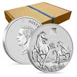Box of 100 - 2026 1 oz Silver Lunar Horse BU Australian Perth Mint
