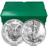 Monster Box of 500 - 2001 1 oz Silver American Eagle $1 Coin BU