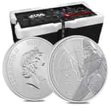 Monster Box of 250 - 2022 Niue 1 oz Star Wars Darth Vader $2 Silver Coin .999 Fine BU (10 Tubes of 25)