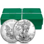 Monster Box of 500 - 2017 1 oz Silver American Eagle $1 Coin BU (25 Roll,Tube of 20)