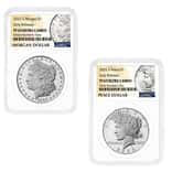 2025-S Morgan and Peace Silver Dollar Proof 2-Coin Set NGC PF 69 ER (Morgan/Peace)