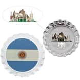 2022 Chad 6 gram World Landmarks - Argentina Bottle Cap Proof Silver Coin .999 Fine (In Cap)