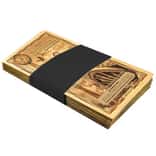 Pack of 100 - 1/2 Utah Goldback 1/2000 oz 24K Gold Foil Aurum Note (New Design)