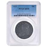 1821 Silver Capped Bust Half Dollar 50C PCGS XF 45