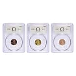 2025 Lincoln Penny 1 Cent Omega Privy Mark 3-Coin Set PCGS