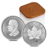 Tube of 10 - 2026 1 oz Platinum Canadian Maple Leaf $50 Coin BU