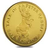 1995 1/10 Crown Gibraltar Peter Rabbit Proof Gold Coin .9999 Fine