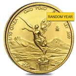 1/10 oz Mexican Gold Onza / Libertad BU (Random Year)