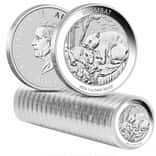 Roll of 20 - 2024 1 oz Silver Australian Wombat Perth Mint .9999 Fine BU