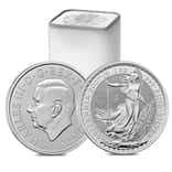 Roll of 25 - 2027 Great Britain 1 oz Silver Britannia Coin BU