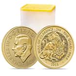 Tube of 10 - 2023 GB 1 oz Gold The Tudor Beasts Bull of Clarence Coin BU