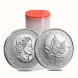 Roll of 25 - 2015 1 oz Canadian Silver Maple Leaf Lunar Sheep Privy
