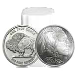 Roll of 20 - 1 oz Silver Generic Rounds .999 Fine (Tube, Lot of 20)