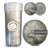 $10 Face Value Canada 80% Quarters Silver 40-Coin Roll Random Year (Avg Circ)