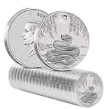 Roll of 20 - 2025 1/2 oz Silver Lunar Snake BU Australian Perth Mint